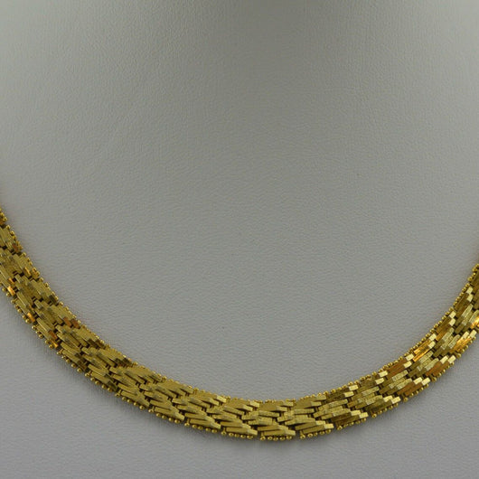 Kette 835 Silber vergoldet / ca. 44 cm
