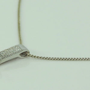 Damen Kette 925er Silber mit Zirkonia Anhänger