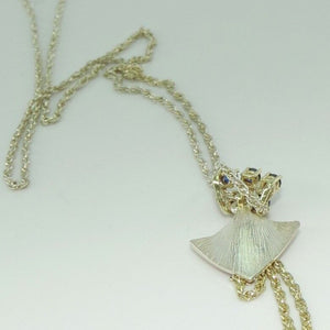 Damen Collier 925er Silber mit Turmalin