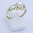 Laden Sie das Bild in den Galerie-Viewer, Damen Ring 333er K Gold mit Perle &amp; Diamant - 56 17,8 mm Ø *
