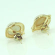 Laden Sie das Bild in den Galerie-Viewer, Ohrringe mit Perlenoptik &amp; Diamanten / 585er - 14 Karat Gelbgold /ca. 0.12 ct.*
