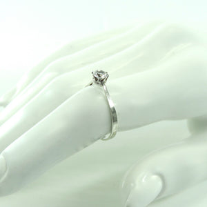 Vintage Damenring 835er Silber mit Zirkonia 59 18,8 mm Ø