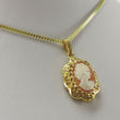 Laden Sie das Bild in den Galerie-Viewer, Vintage Kette mit Anhänger Gemme 333er 8 Karat Gold

