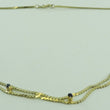 Laden Sie das Bild in den Galerie-Viewer, Vintage Damen Collier 835er Silber vergoldet mit Turmalin
