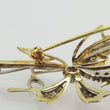 Laden Sie das Bild in den Galerie-Viewer, Vintage Brosche mit Diamanten ca. 0.40 ct / 750er 18 Karat Gold

