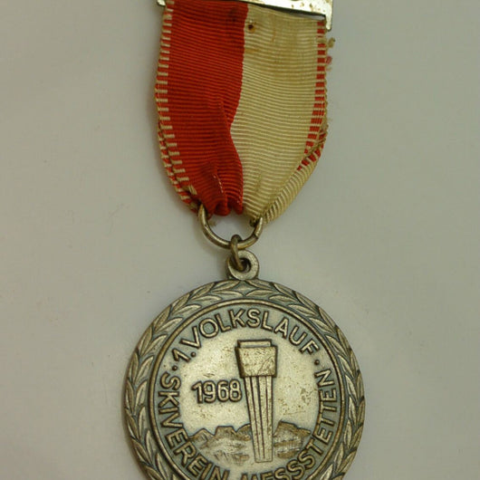 Medaille - 1. Volkslauf Skiverein Messstetten / 1968 - mit Band