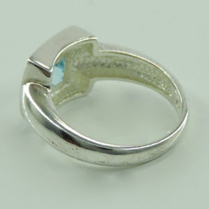 Damenring Silber 925er mit Topas 54 17,2 mm Ø