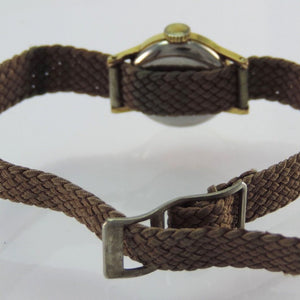 BWC Swiss Handaufzug Damen Armbanduhr vergoldet
