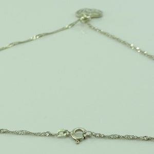 Damen Kette 925er Silber mit Zirkonia Anhänger