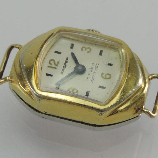 Vintage Kasper 17 Rubis Antichoc DamenUhr Handaufzug