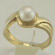 Laden Sie das Bild in den Galerie-Viewer, Vintage Damen-Ring mit Perle / 333er - 8 Karat Gelbgold - 50 15,9 mm Ø *
