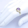 Laden Sie das Bild in den Galerie-Viewer, Vintage Damenring mit Amethyst / 333er 8 Karat Gelbgold 61 19,4 mm Ø *
