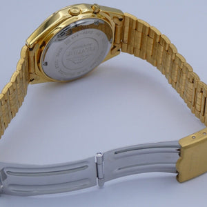 FUJITIME Crystal 21 Jewels Automatic Herrnuhr Vergoldet Ref-C469-348