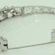 Laden Sie das Bild in den Galerie-Viewer, Damen Armreif Nickel &amp; Silber mit Saphire ca. 0.50 ct und Diamanten ca. 18 ct
