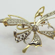 Laden Sie das Bild in den Galerie-Viewer, Vintage Brosche mit Diamanten ca. 0.40 ct / 750er 18 Karat Gold
