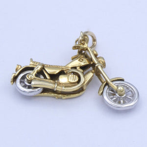 Vintage Anhänger Motorrad - 375er/ 9 Karat Gelbgold