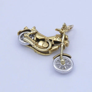 Vintage Anhänger Motorrad - 375er/ 9 Karat Gelbgold