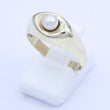 Laden Sie das Bild in den Galerie-Viewer, Vintage Damenring mit Perle / 333er - 8 Karat Gelbgold - 55 17,5 mm Ø
