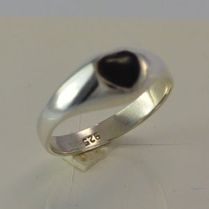Vintage Damenring Onyx / 925 Silber 52 16,5 mm Ø