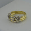 Laden Sie das Bild in den Galerie-Viewer, Vintage Damenring mit Zirkonia / 750er 18 Karat Gold - 55 17,5 mm Ø *
