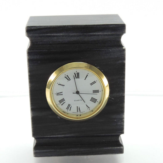 Vintage Standuhr Marmor Tischuhr / Kaminuhr Quarz