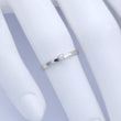 Laden Sie das Bild in den Galerie-Viewer, Damenring 585er - 14 Karat Weißgold mit Diamant ca.0.05 ct. 49 15,6 mm Ø
