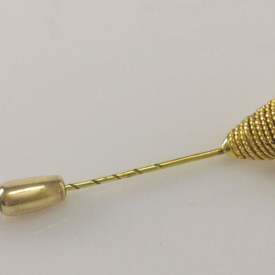 Vintage Anstecknadel Trachtenschmuck - Eichenblattdekor 750er 18 Karat Gold