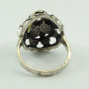 Vintage Trachten Ring 835er Silber 58 18,5 mm Ø