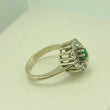 Laden Sie das Bild in den Galerie-Viewer, Vintage Damen Ring mit Zirkonia &amp; Turmalin /585er 14 Karat Gold 51- 16,2 mm Ø *
