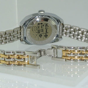 KOHA - Damenuhr mit Datum / Automatik / Armband: Edelstahl - vergoldet