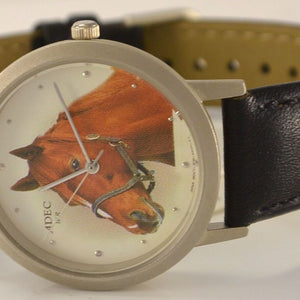 ADEC Wr Kinder Armbanduhr Uhr Quarz mit Ponylogo