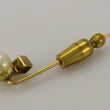 Laden Sie das Bild in den Galerie-Viewer, Vintage Anstecknadel mit Perle &amp; Diamant 0.02 ct. / 585er 14 Karat Gold
