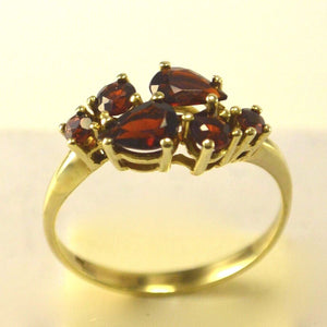 Vintage Damenring mit Granat / 333er Gold 8 Karat - 58 18,4 mm Ø *