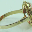 Laden Sie das Bild in den Galerie-Viewer, Vintage Damenring mit Gemme / 585er 14 K Gelbgold - 55 17,5 mm Ø *

