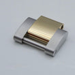 Laden Sie das Bild in den Galerie-Viewer, ROLEX GLIED VERLÄNGERUNGSGLIED EDELSTAHL &amp; 18 KARAT GOLD FÜR QYSTERARMBAND 12 mm
