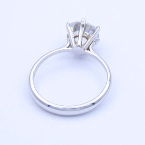 Damenring mit Zirkonia 585er - 14 Karat Weißgold - 54 17,2 mm Ø