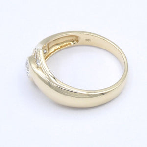 Damenring 585er 14 Karat mit Diamanten ca. 0.90 ct. / 58 18,4 mm Ø