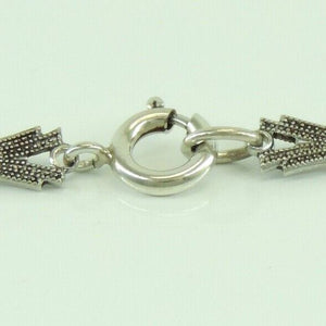 Vintage Damen 835er Silber Collier mit Achat & Markasit