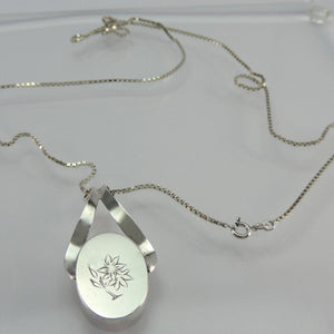 Vintage 835er Silber Kette mit Anhänger