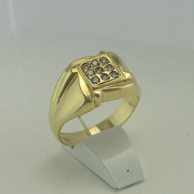 Vintage Damenring mit Zirkonia / 585er - 14 Karat Gold 52 16,5 mm Ø *