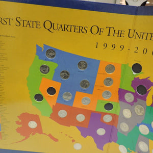 First State Quarters Of The United States Collector's Map 1999 - 2008