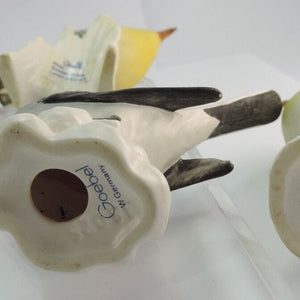 Sammlung 7 Göbel Porzellanvögel made in Germany