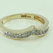 Laden Sie das Bild in den Galerie-Viewer, Damenring 375er 9 Karat Gold mit Diamanten ca. 0.25 ct - 47 15,0 mm Ø *
