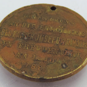 Medaille Kaiser Joseph II 1883