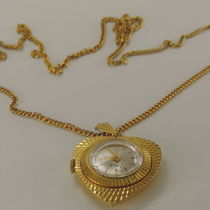HALS KETTENUHR AMILA DE LUXE-TASCHENUHR MIT KETTE-HANDAUFZUG