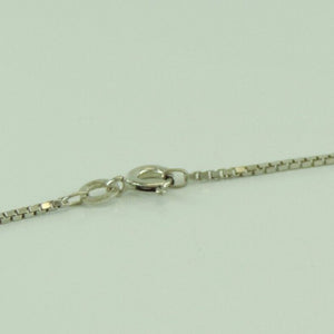 Vintage Damen 835er Silber Kette mit Zirkonia Anhänger 925er Silber "B"