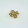 Laden Sie das Bild in den Galerie-Viewer, Vintage Kreuz - Anhänger mit Zirkonia / 333er - 8 Karat Gelbgold
