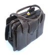 Laden Sie das Bild in den Galerie-Viewer, Vintage Design Schlangenleder Braun Damen Handtasche mit Handspiegel
