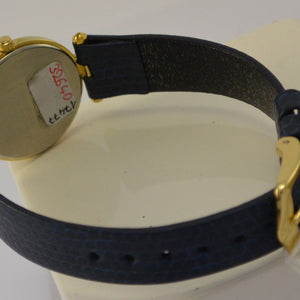 DUGENA - Damenuhr / Quartz / Edelstahl vergoldet & Leder / Cal 4T20