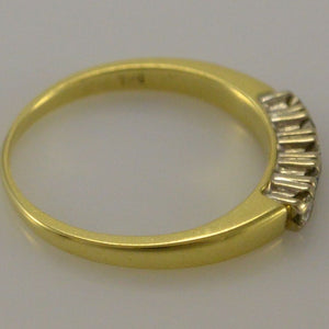 Vintage Damenring mit ca. 0.25 ct. Brillanten / 585er 14 K Gold 54 17,2 mm Ø *